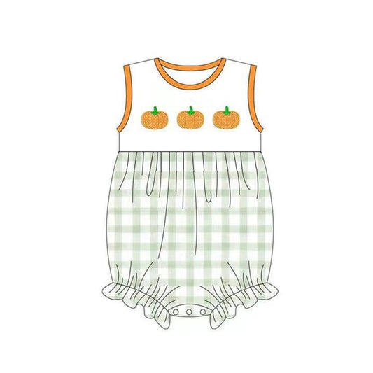 SR1729 orange cute kid jumpsuit summer cute baby romper