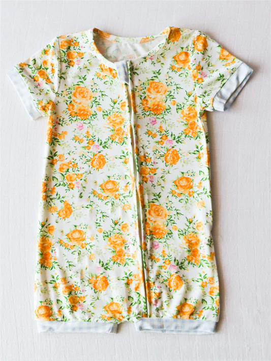 SR1766 floral kid jumpsuit summer cute baby wear rompers