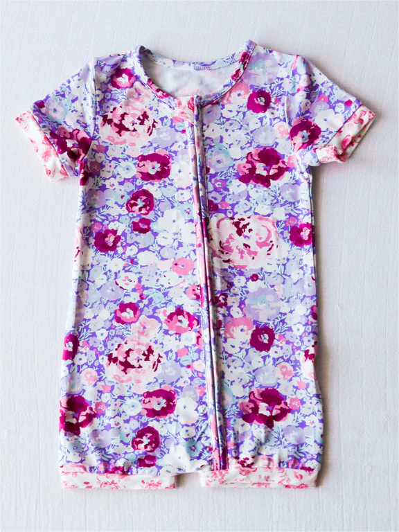 SR1767 floral kid jumpsuit summer cute baby wear rompers