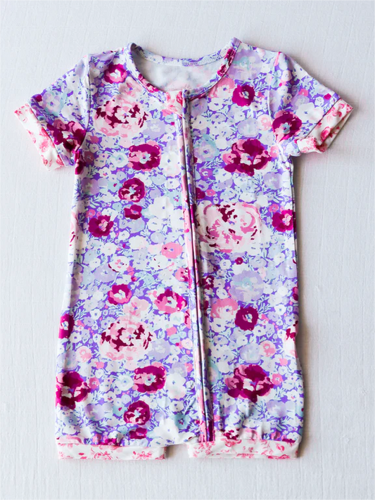 SR1767 floral kid jumpsuit summer cute baby wear rompers