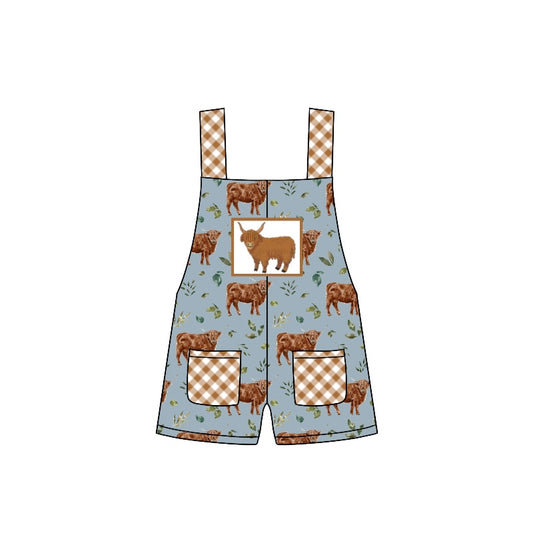 SR1774 cow kid jumpsuit summer cute baby wear rompers