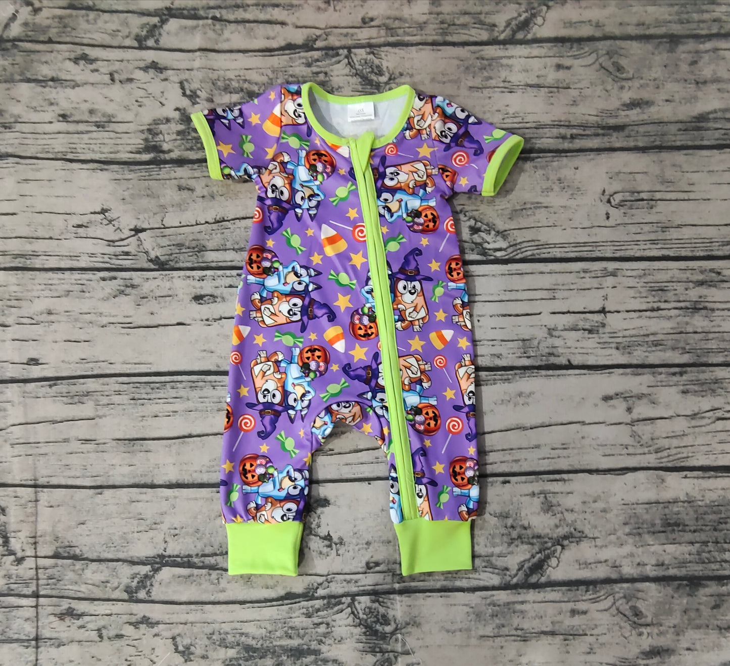 SR1803 Purple Baby Toddler Short sleeve cute baby kid romper