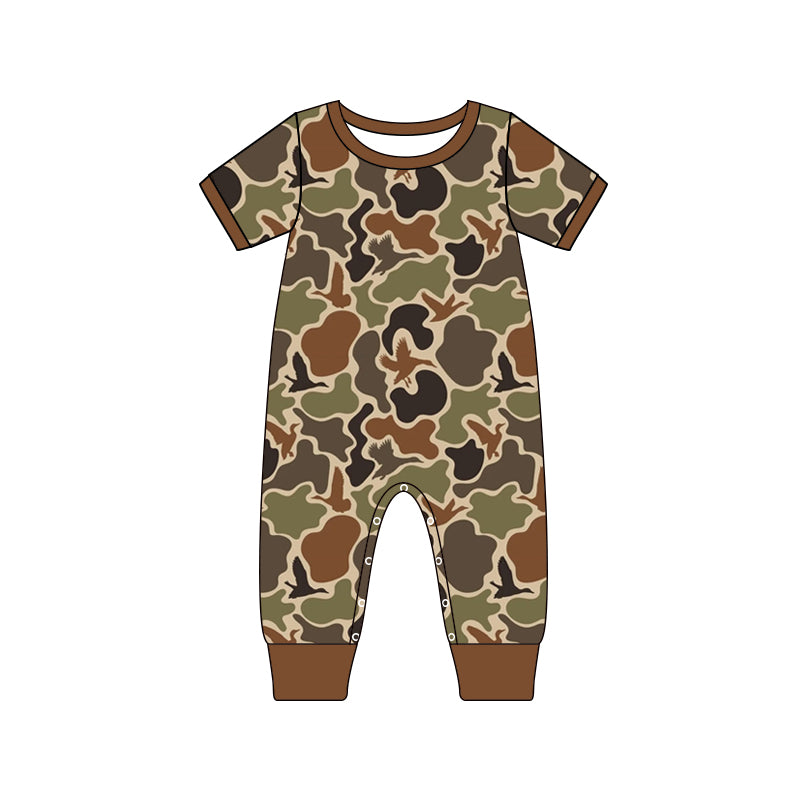 SR1814 camo hot sale summer kid jumpsuit rompers