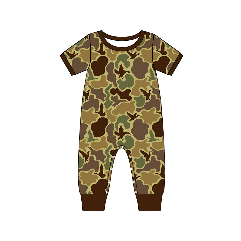 SR1815 camo hot sale summer kid jumpsuit rompers