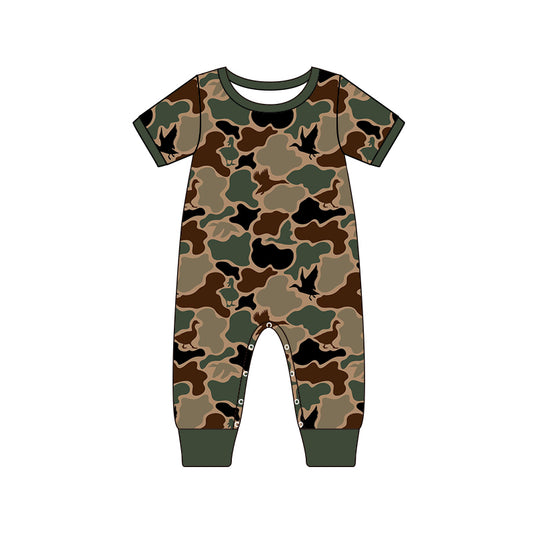 SR1816 camo hot sale summer kid jumpsuit rompers