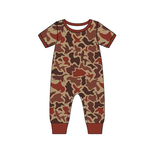 SR1817 camo hot sale summer kid jumpsuit rompers