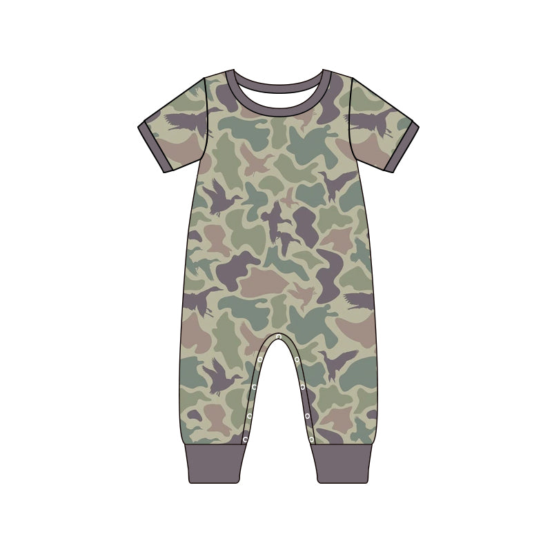 SR1818 camo hot sale summer kid jumpsuit rompers