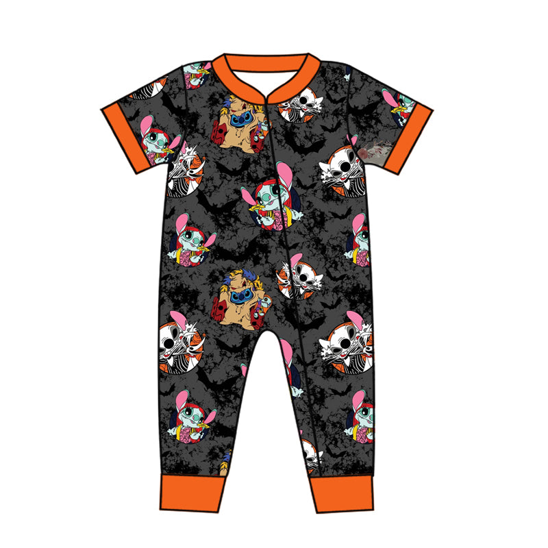 SR1832 halloween boy short sleeve  summer kid jumpsuit rompers