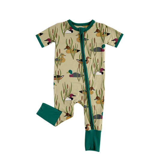 SR2083 Duck Baby Toddler Short sleeve baby kid rompers