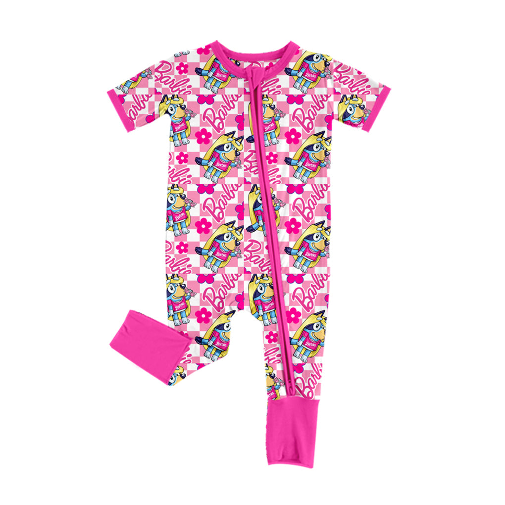 SR2094 Rose Baby Toddler Short sleeve baby kid rompers