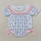 RTS NO MOQ Summer Sibling Baby Girls Embroidery DADDY'S GIRL Bows Floral Plaid Knee Length Dress Rompers