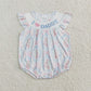 RTS NO MOQ Summer Sibling  Baby Girls I LOVE DADDY Floral Bows Tunic Ruffle Shorts Rompers Sets