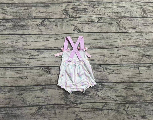 4.2 SR2961 Straps bow stripe floral baby girls summer romper pre order