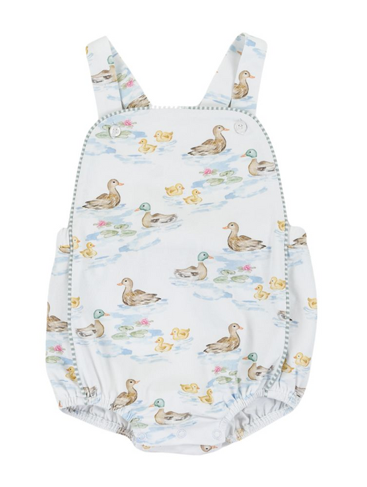 4.7 SR3029 Baby Boys Strap Ducks Bubble Rompers Pre order