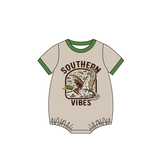 4.24 SR3092 Baby Boys Short Sleeves Dog Duck Rompers Preorder
