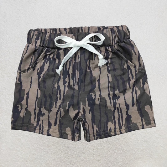 RTS NO MOQ Baby Boys Summer pants SS0201 Camo Branches Pockets Bottom Shorts