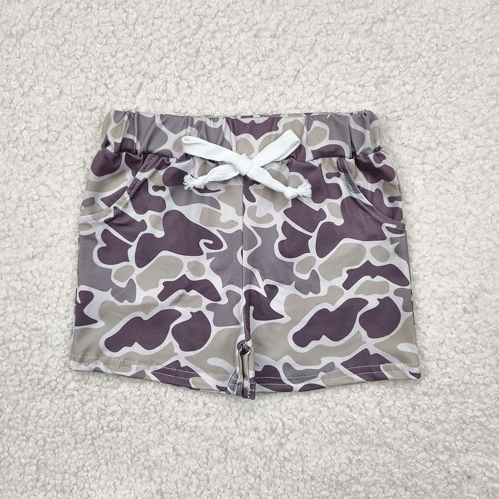 RTS NO MOQ Baby Boys Summer pants SS0454 Green Camouflage Pockets Shorts Bottoms