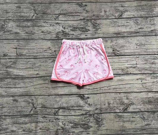 4.2 SS0463 Pink polka dots bow kids girls summer shorts pre order