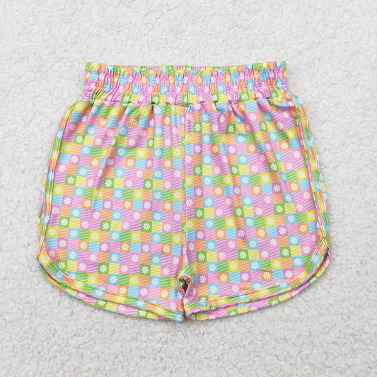 RTS NO MOQ Summer Sibling Baby Girls 4 Colors Sport Shorts Bottoms