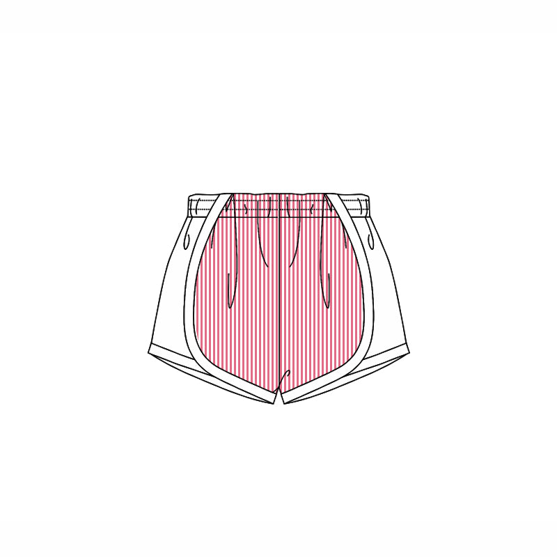 4.14 SS0486 Pink strip white kids girls summer shorts pre order