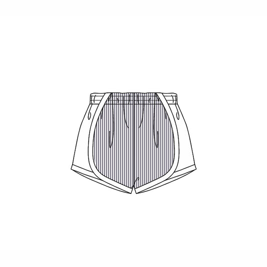 4.14 SS0487 Baby Girls Gray Stripe Shorts Bottoms Pre order