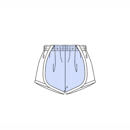 4.14 SS0489 Baby Girls Blue Stripe Shorts Bottoms Pre order