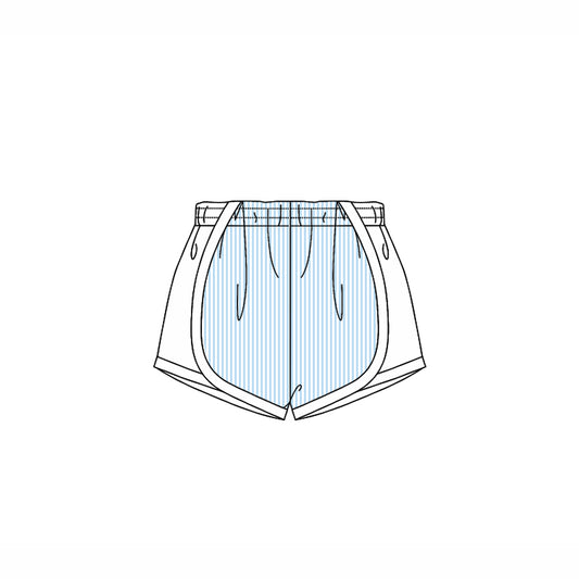 4.14 SS0491 Baby Girls Aqua Stripe Shorts Bottoms Pre order