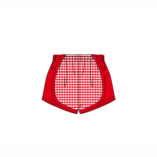 4.14 SS0494 Baby Girls Red Pink Plaid Shorts Bottoms Pre order