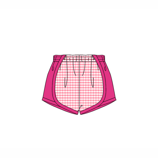 4.14 SS0497 Baby Girls Pink Plaid Shorts Bottoms Pre order