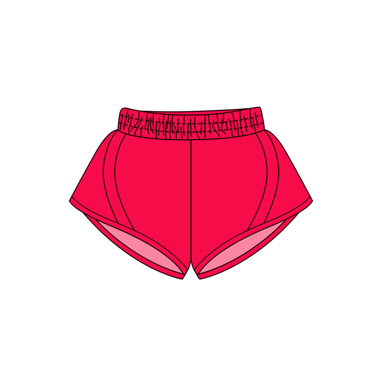 4.14 SS0498 Baby Girls Red Yoga Shorts Bottoms Pre order