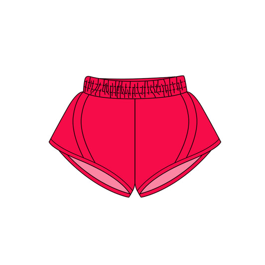 4.14 SS0498 Baby Girls Red Yoga Shorts Bottoms Pre order