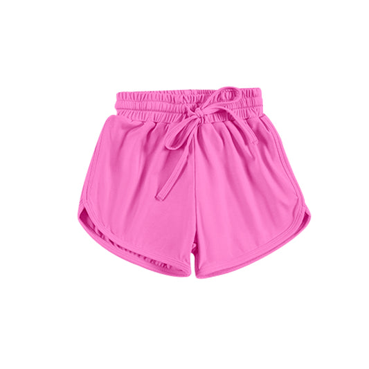 4.14 SS0503 Baby Girls Hot Pink Belt Yoga Shorts Bottoms Pre order