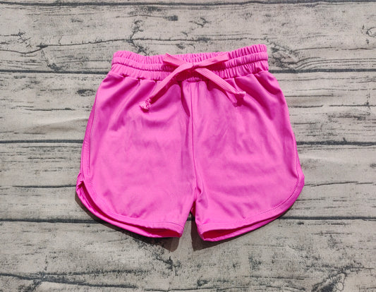 4.30 SS0503 Baby Girls Hot Pink Belt Yoga Shorts Bottoms Preorder