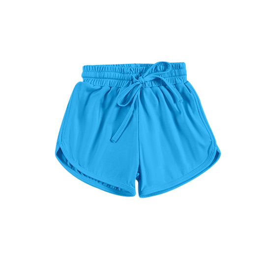 4.14 SS0504 Baby Girls Hot Blue Belt Yoga Shorts Bottoms Pre order