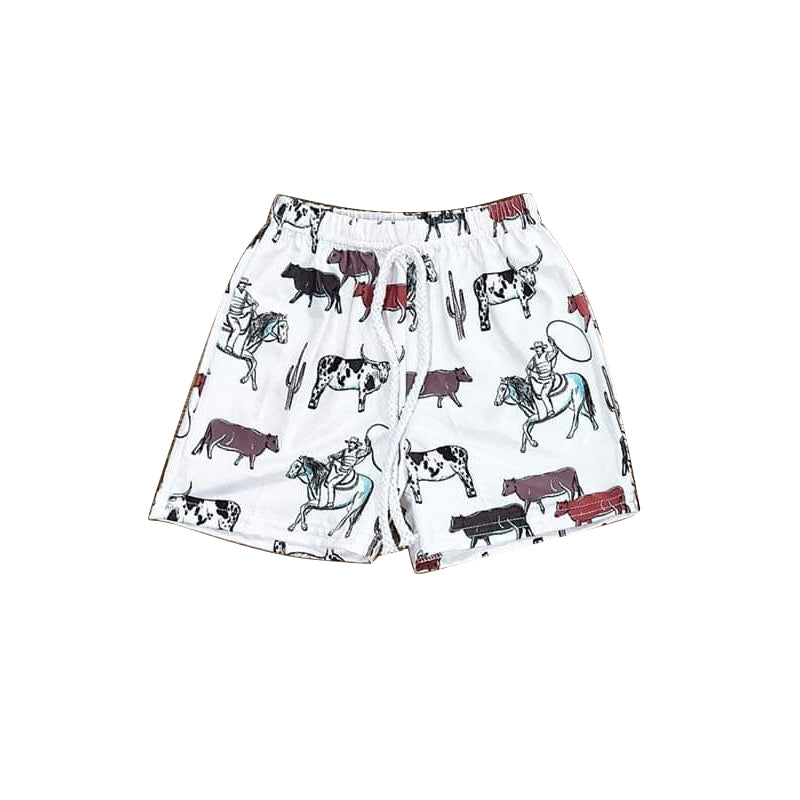 4.9 SS0512 Baby Boys Horse Rodeo Cactus Shorts Bottoms Pre order