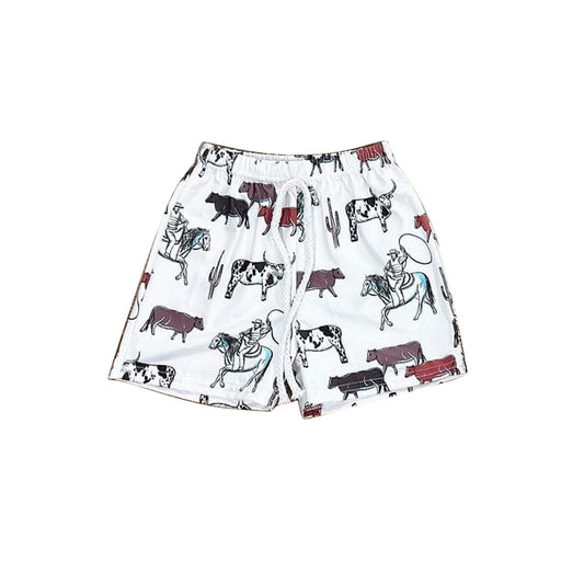 4.9 SS0512 Baby Boys Horse Rodeo Cactus Shorts Bottoms Pre order
