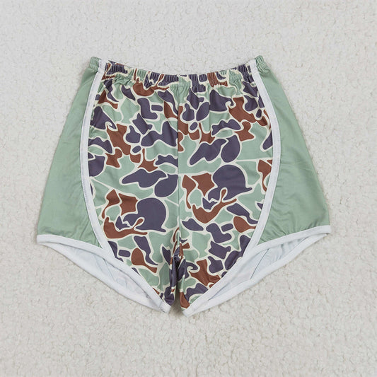 RTS NO MOQ Baby Girls Summer Pants SS0529 Green Camouflage Patchwork Shorts Bottoms