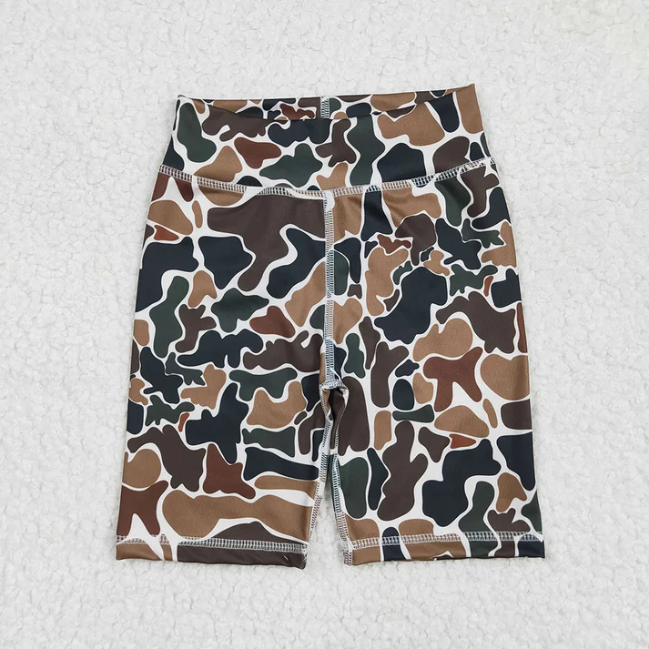 RTS NO MOQ Summer Sibling Baby Girls 6 Colors High Waist Tennis Yoga Biking Shorts Bottoms