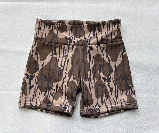4.2 SS0535 High waist bottomland camo kids girls summer shorts pre order