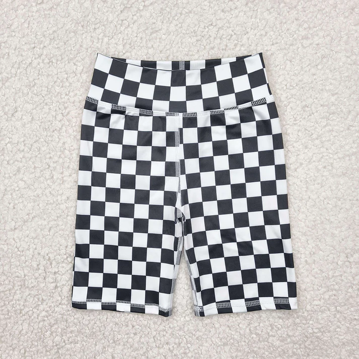 RTS NO MOQ Summer Sibling Baby Girls 6 Colors High Waist Tennis Yoga Biking Shorts Bottoms