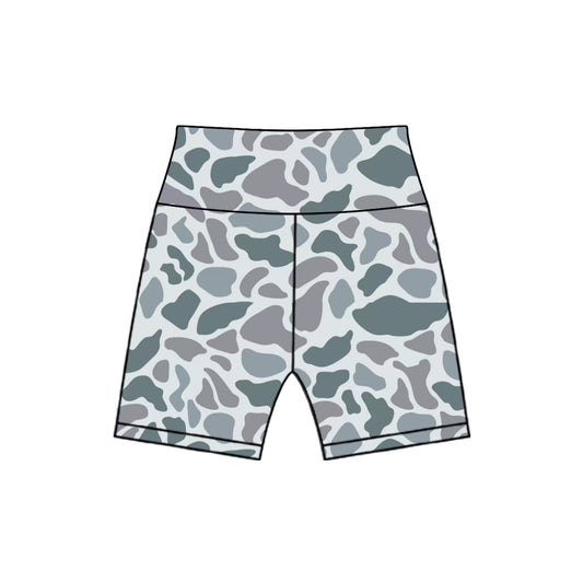 4.2 SS0543 High waist grey camo girls summer shorts pre order
