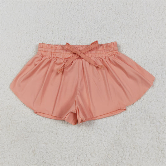 5.26 RTS NO MOQ Baby Girls Summer Pants SS0547 Peach Skort Shorts Bottoms
