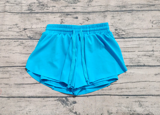 4.30 SS0549 Baby Girls Blue Yoga Skort Shorts Bottoms Preorder