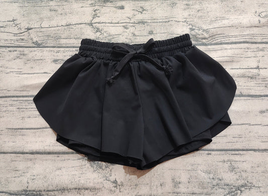 4.30 SS0551 Baby Girls Black Yoga Skort Shorts Bottoms Preorder