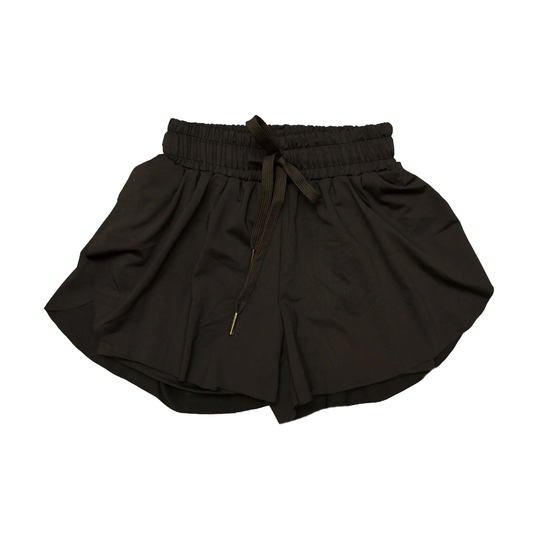 4.2 SS0551 Black kids girls activewear summer yoga shorts pre order