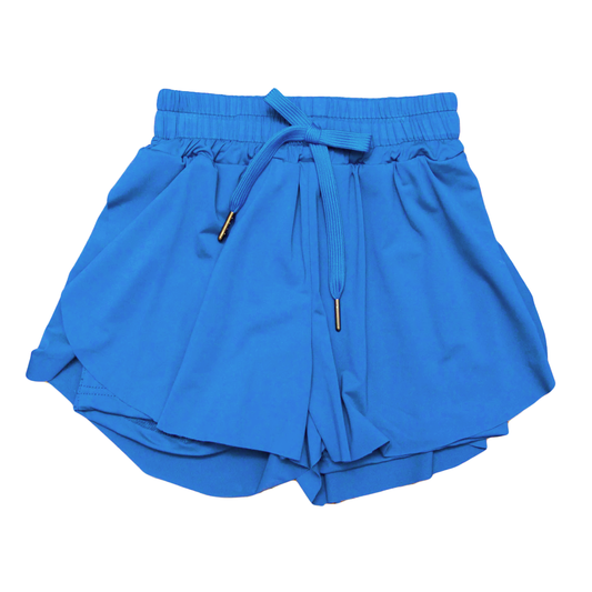 4.2 SS0552 Blue kids girls activewear summer yoga shorts pre order