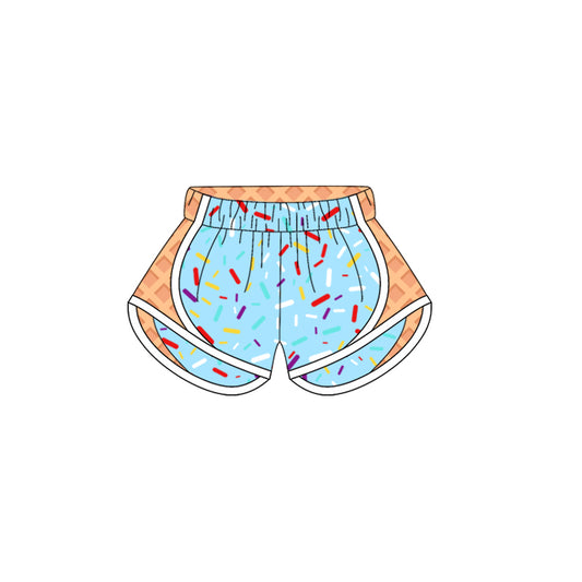 3.29 SS0571 Baby Girls Blue Ice-cream Drip Yoga Shorts Bottoms Pre order
