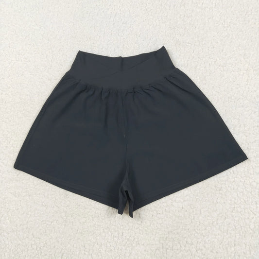 USA Shop RTS Adult Women Yoga Active Black Shorts Bottom