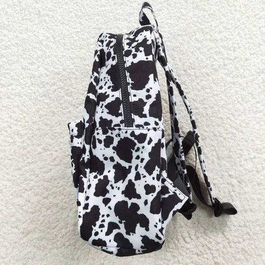 BA0057 Cow print backpack back to school preschool bag