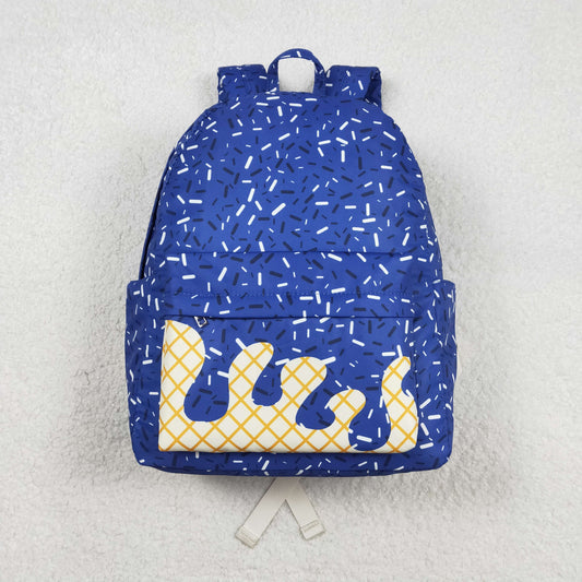 RTS Baby Kids Blue Team Drip Sprinkles Zipper Backpack School Bag